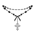 1.0 Black Pearl Black Rosary