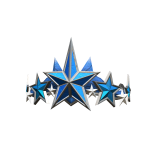 Blue Fractured Star Crown