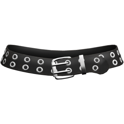 Black Double Hole Emo Buckle Belt 3.0 thumbnail