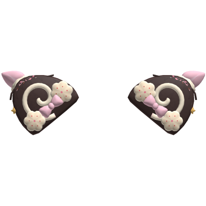 Cute Kawaii Pastel Strawberry Chocolate Cake Ears