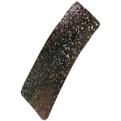 chunky barrette hairclip (green glitter)