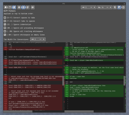 Diffy — compare & diff scripts! preview 2