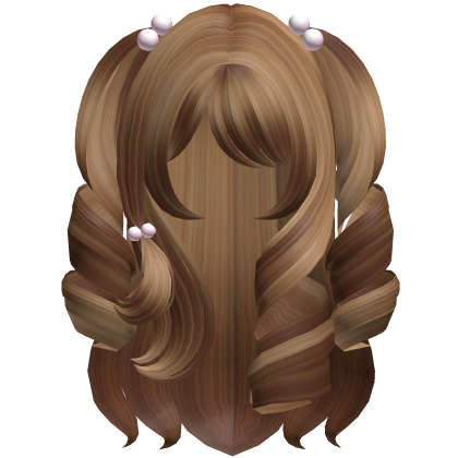 Cute Long Princess Curls In Chocolate Roblox item