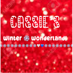 Cassie's Winter Wonerland!