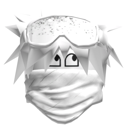 Dashie Scarf Goggles Mask Hair White vkei morikei