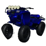 Squatted Four Wheeler Blue
