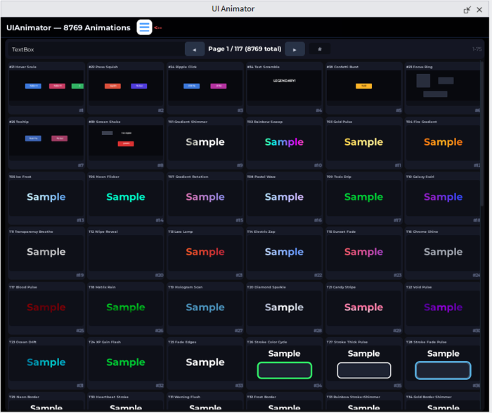 UI Animator - AutoScale, Studs, Presets, Templates preview 3