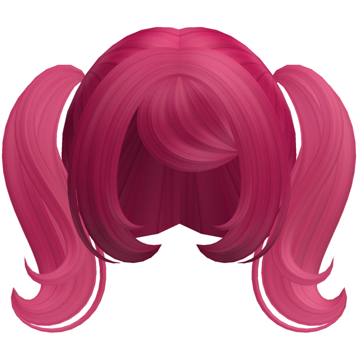 Cute Dolly Curly Pigtails (Hot Pink)