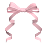 Hair Ribbon Bow Pastel Pink Satin Cutesy Dolly