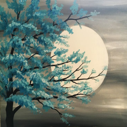 beautiful moon painting Roblox decal