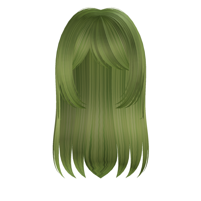 Cute Shy Girl Hair in Green