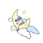 ୨♡cute sleepy kitten on the moon♡୧