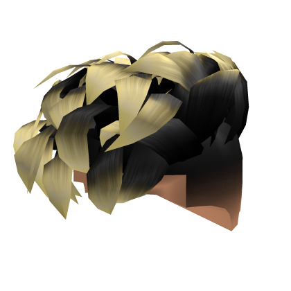 Stylish Curly Hair Fade [Black W/ BlondeTips] Roblox item