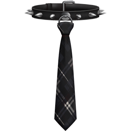 Emo Choker Spikes Necktie
