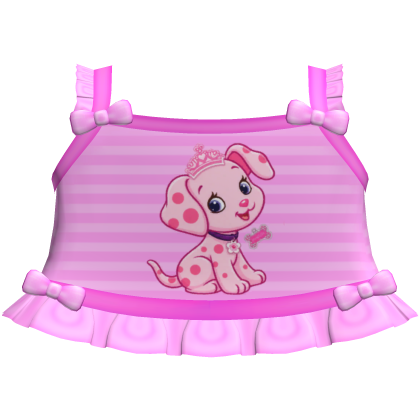 cute pink strawberry puppy tweencore cutecore top