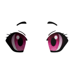 Pink Anime Eyes