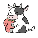 -fluffy strawberry cows-
