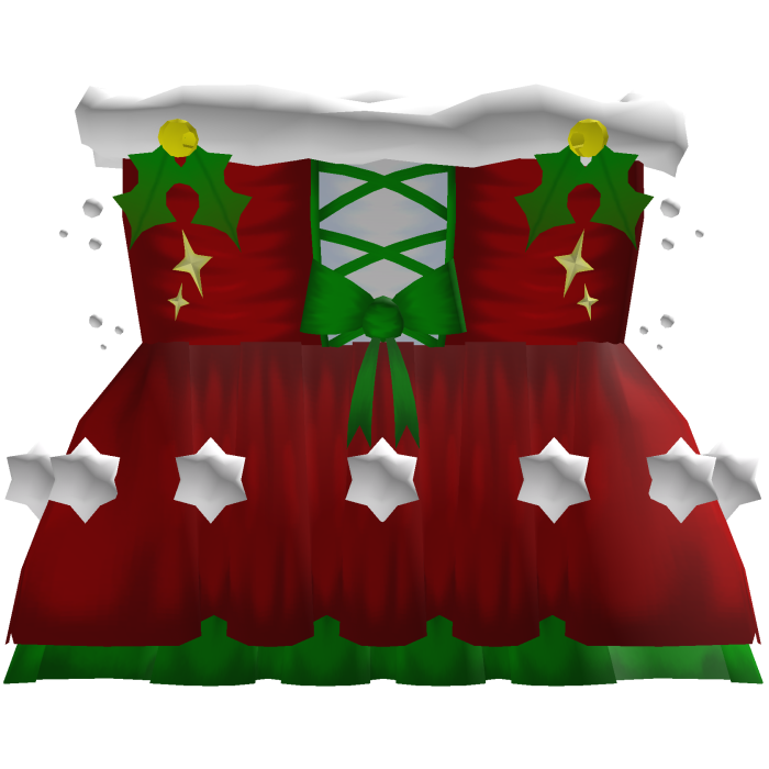 santa's helper christmas corset dress in red