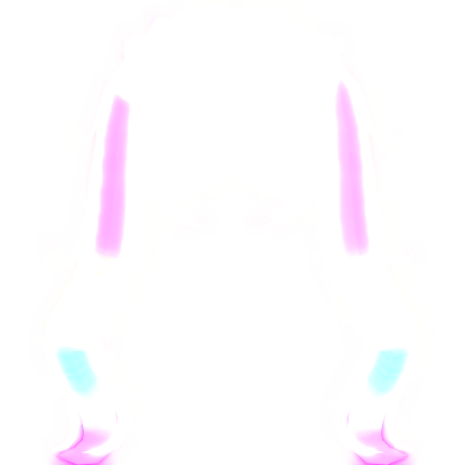 Cute Glowing Rainbow Nyan Cat Pigtails Hair Roblox item