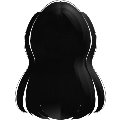 . ‿ ♡ adorable long hair w pigtails in black