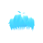 Neon Ice Blue Messy Hair