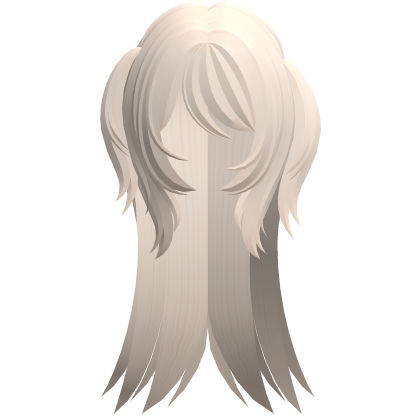 ♡ gyaru y2k emo messy pigtail hair blonde Roblox item