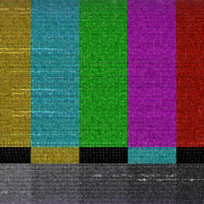 TV Static Rainbow Signal Lines
