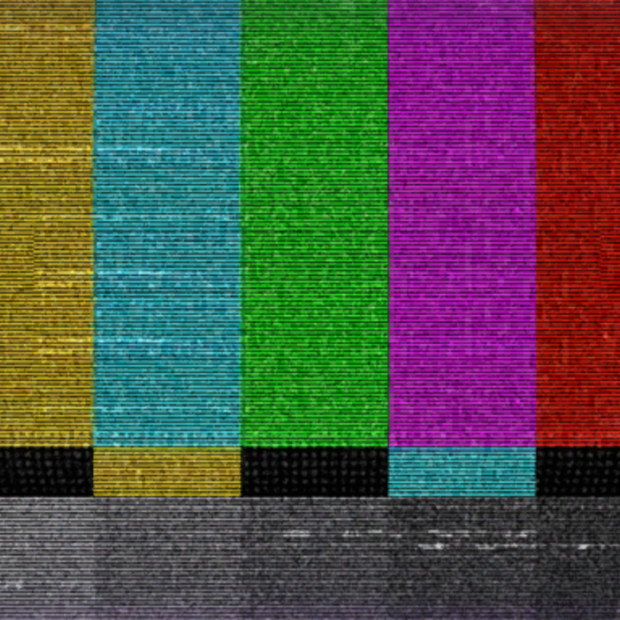 TV Static Rainbow Signal Lines