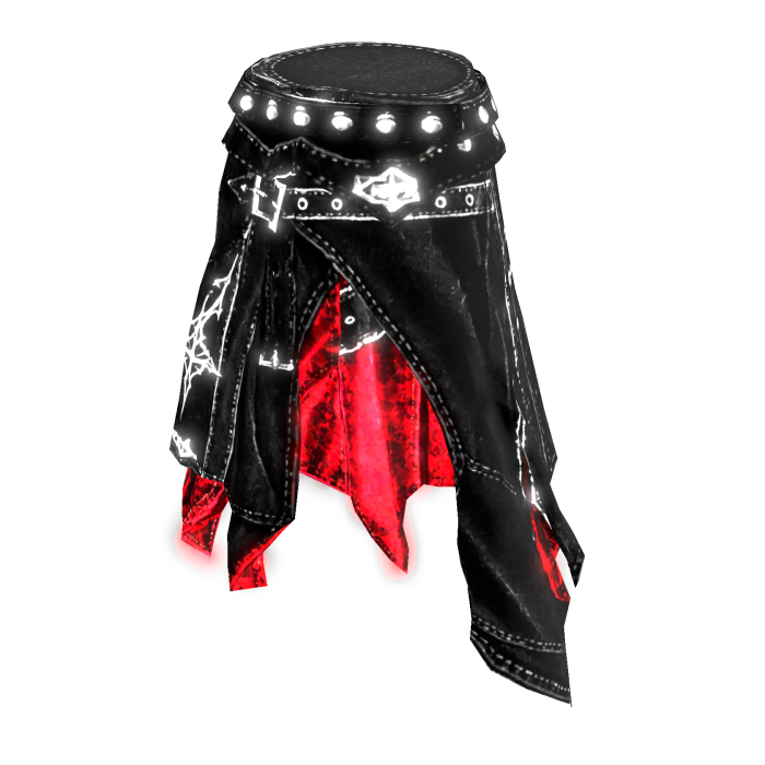 [EMISSIVE] Cyber - Goth Crimson Skirt - Pants