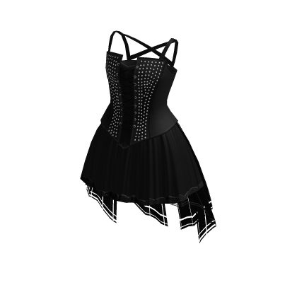♾️ Black punk goth dress