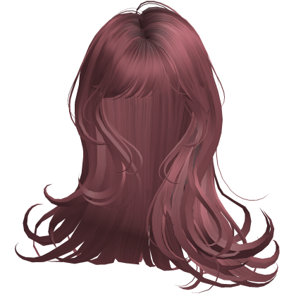 Silky Long Angelic Swirly Hair (Dark Pink)