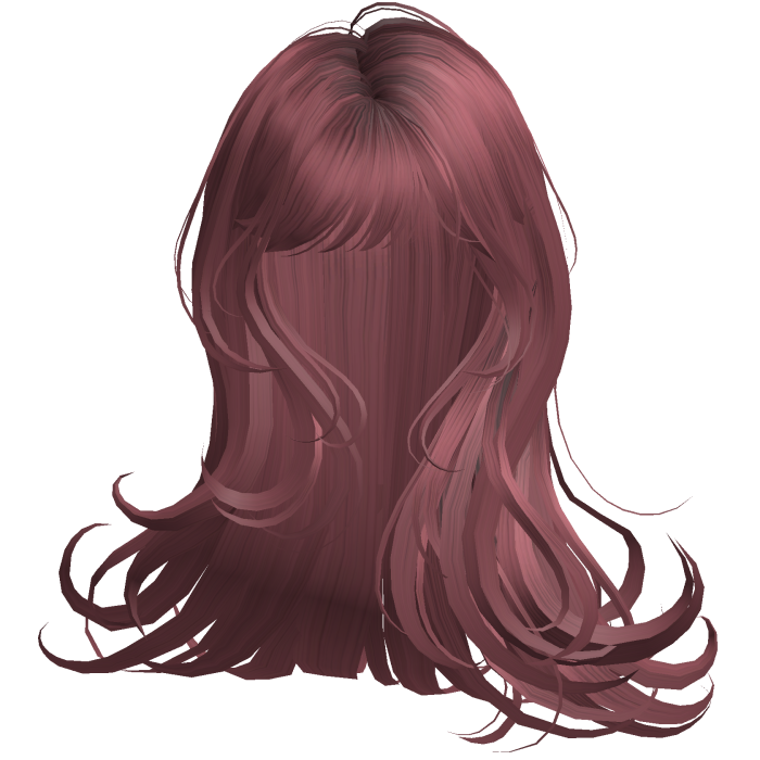 Silky Long Angelic Swirly Hair (Dark Pink)