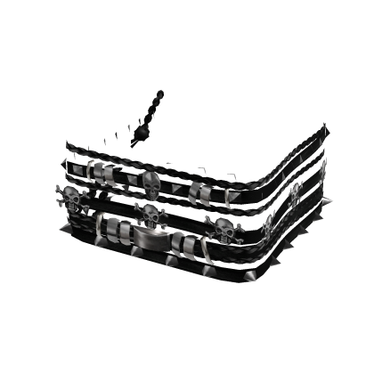 1.0 | Skull Grudge Silver Black Bracelet | R