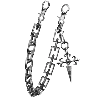 (Right) Silver Chrome Waist Chain