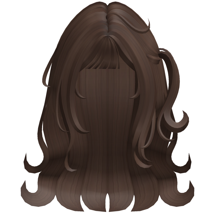 Cute Long Wavy Hair w/ Flipped Ends (Brown)