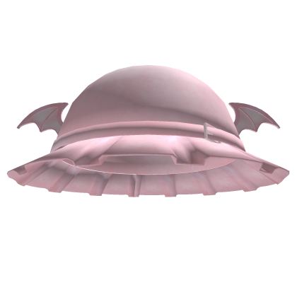 ☾︵pink bat bucket hat