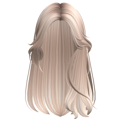 Long Lush Soft Messy Girl Hair (Platinum) Roblox item