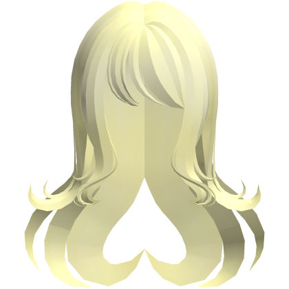 adorable dolly heart flowy long hair yellow