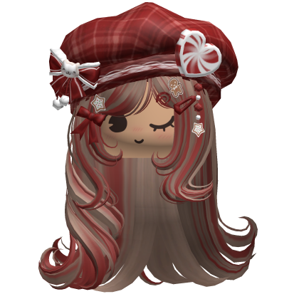 ♡ Christmas Fluffy Beret Combo (Brown & Red)