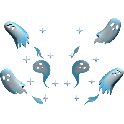 Halloween Glow in the Dark Ghost [White - Blue]