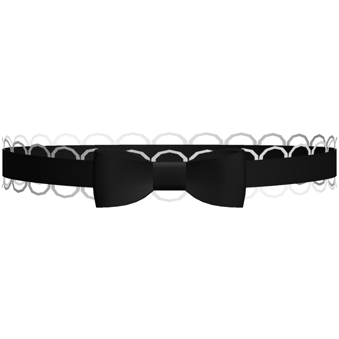 ♡ : cute black lace bow choker