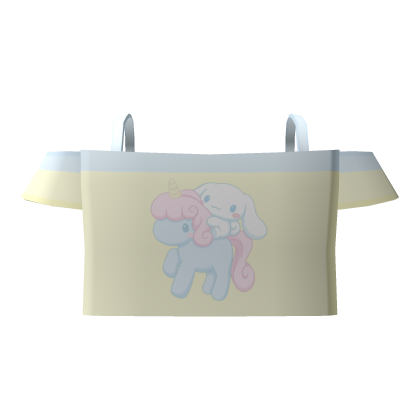 cute yellow cinnamoroll off the shoulder tee ♡ Roblox item