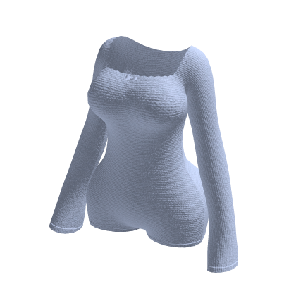 Light Blue Sleeved Bodysuit