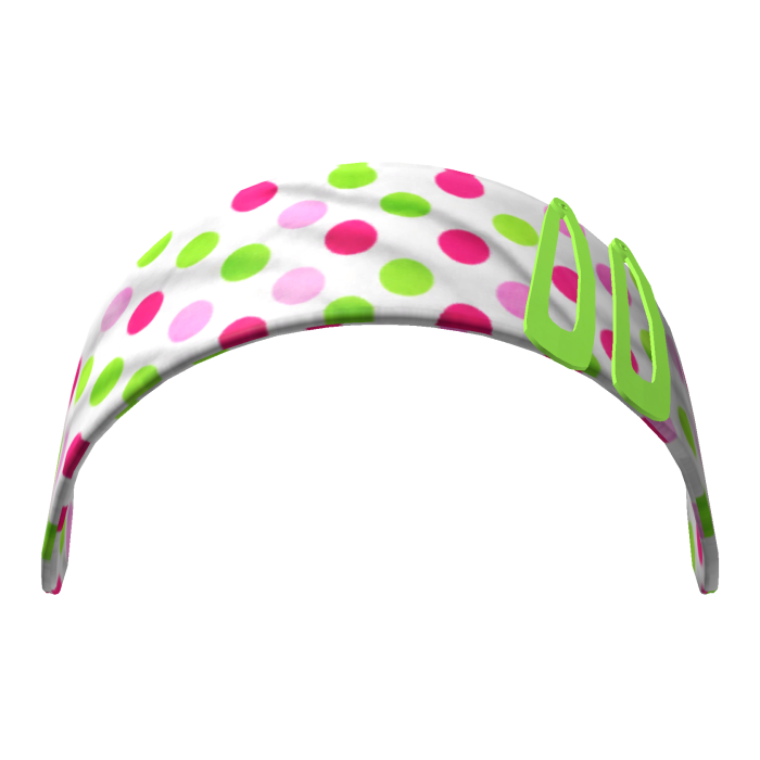 𝓡 | pink green gyaru polka dot headband