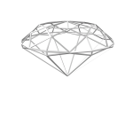 Floating Clear Diamond