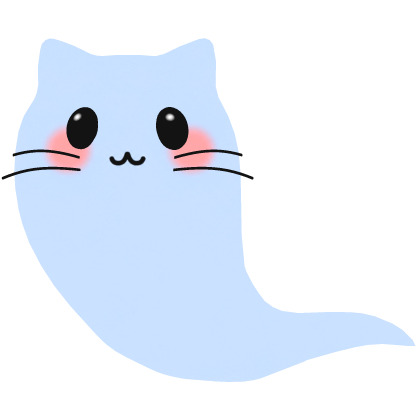 halloween ghost cat