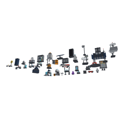 Low Poly Sci-Fi Pack | 50 Space Base Props