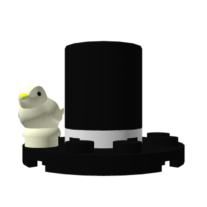 Stud Top Hat with Bird