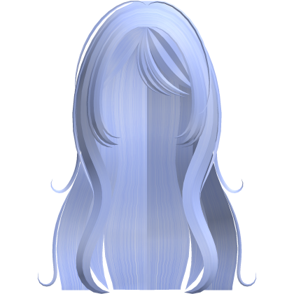 blue wispy wavy moe anime long layered hair Roblox item
