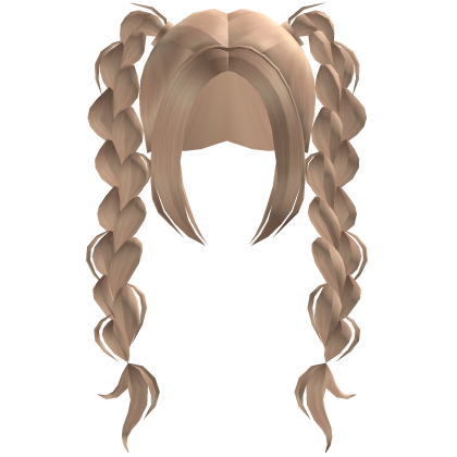 Y2K Blonde Braided Pigtails Roblox item